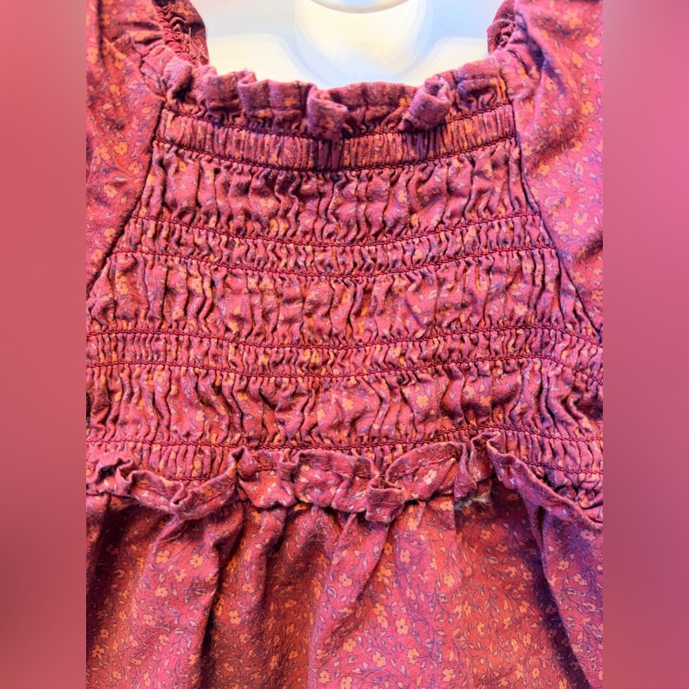 Organic Cotton Baby Dress Bundle 12-18M Smocked Ruffle Hope & Henry‎ - Picture 9 of 12